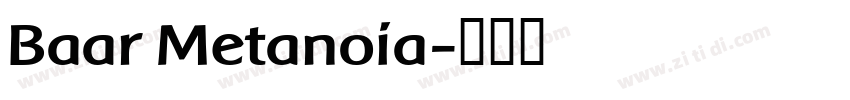 Baar Metanoia字体转换